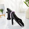 Resin Jewelry Bracelet Display Stands BDIS-WH0005-02-5