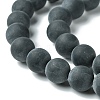 Grade A Natural Black Agate Beads Strands LS-G447-5-2