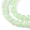 Baking Painted Imitation Jade Glass Bead Strands DGLA-A034-J8MM-A03-3