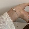 Heart & Round Brass Beaded Bracelets FS-WG534EF-01-3