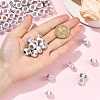 60Pcs 10 Styles Opaque Resin European Beads RPDL-YW0001-21-5
