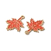 Thanksgiving Day Alloy Enamel Pendants PALLOY-E028-07LG-2