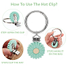 Silicone Hat Clip for Travel HJEW-AB00576-02-3