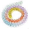 Transparent Painted Glass Beads Strands DGLA-A034-T6mm-A12-5