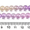 Baking Painted Transparent Glass Beads X-DGLA-M001-8mm-09-5