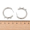 Ring Brass Stud Earring Finding KK-C042-08P-3
