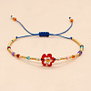 Glass Seed Beaded Braided Bead Bracelets GJ0220-1-1
