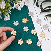 12Pcs 2 Colors 304 Stainless Steel Pendant Cabochon Settings For Enamel STAS-UN0028-82-2