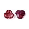 Baking Paint Transparent Glass Bead Caps DGLA-N014-09A-01-2