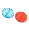 Flat Round Transparent Acrylic Beads MACR-R546-26-3
