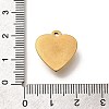 304 Stainless Steel Pendants STAS-Q346-06G-02-3