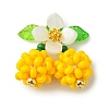 Glass Seed Beaded Pendants PALLOY-MZ01338-02-1