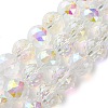 Transparent Electroplate Glass Beads Strands EGLA-N002-34H-H01-1