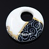 Chinoiserie Handmade Porcelain Pendants PORC-N0001-14-2