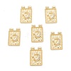 Brass Micro Pave Cubic Zirconia Pendant ZIRC-P089-04G-1