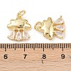 Brass Micro Pave Cubic Zirconia Pendants KK-G544-24G-3