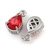 Brass Pave Cubic Zirconia Pendants KK-L240-05P-3