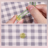 180Pcs 6 Colors Transparent Acrylic Buttons DIY-CY0002-02-5