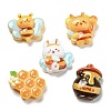 Opaque Resin Cabochons X-RESI-Q227-07-1