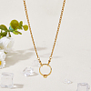 304 Stainless Steel Chain Necklaces NJEW-HS00006-5