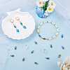 40Pcs Brass Enamel Connector Charms KK-BBC0014-38A-4