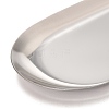 Non-Tarnish Oval 430 Stainless Steel Jewelry Display Plate STAS-P289-03P-3