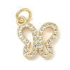 Brass Micro Pave Cubic Zirconia Pendants KK-H528-03G-1