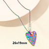 304 Stainless Steel Heart Pendant Necklaces for Men and Women FS-WG1B83F-18-1
