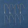 8Pcs 2 Colors Brass Stud Earring Findings KK-FS0001-52-9