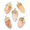 Natural Topaz Jade Faceted Pendants G-G181-03G-01-1