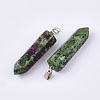 Natural Ruby in Zoisite Point Pendants G-R220-34K-2