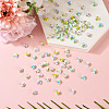 200Pcs Flower Opaque Resin Cabochons CRES-TA0001-73-6