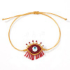 Bohemian Handmade Evil Eye with Tassels Charm Bracelets DD3268-5-1