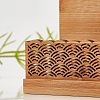2Pcs Chinese Style Rectangle Bamboo Business Card Holder DJEW-OC0001-13-4