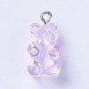 Resin Pendants RESI-WH0008-09F-2