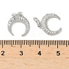 Brass Micro Pave Cubic Zirconia Pendants KK-D386-15P-01-3