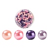 300Pcs Baking Painted Pearlized Glass Pearl Round Beads HY-FS0001-01A-1
