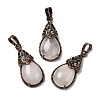 Natural Rose Quartz Pendants G-H065-01R-10-1