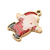 Christmas 304 Stainless Steel Enamel Pendants LS-STAS-B112-02G-07-2