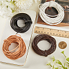 Gorgecraft 40 Yards 4 Colors Cowhide Leather Cord WL-GF0001-13-3