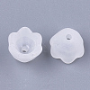 6-Petal Transparent Acrylic Bead Caps FACR-T001-03-2