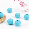 Olycraft Painted Natural Wood Beads WOOD-OC0001-67A-4