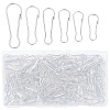 304 Stainless Steel Push Gate Snap Keychain Clasp Findings STAS-SP0001-90-1