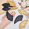 4 Pairs 2 Colors Cloth with Felt Shoe Decorations DIY-GF0009-86A-3