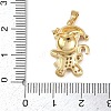 Christmas Brass Micro Pave Cubic Zirconia Pendants KK-K413-01A-G-3