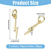 20Pcs 2 Colors Brass Charms KK-CA0002-91-2