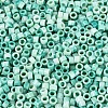 Opaque Picasso Cylinder Glass Beads SEED-Q039-06A-15-3