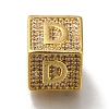 Brass Cubic Zirconia Beads KK-Q818-01D-G-1