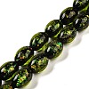 Handmade Dichroic Foil Glass Beads Strands DICH-U001-12A-1