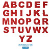Alphabet Rhinestone Patches FW-TAC0001-01A-10